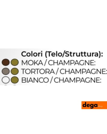 Ombrellone Corfù in alluminio 3x3