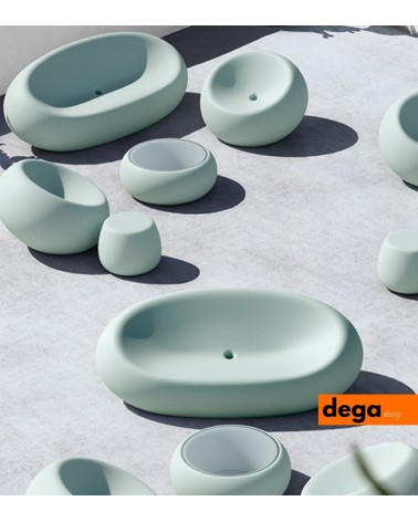 Boom low stool - bianco