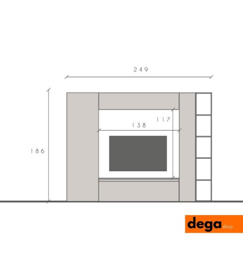 Parete Attrezzata frame 2 Parete Attrezzata frame 2