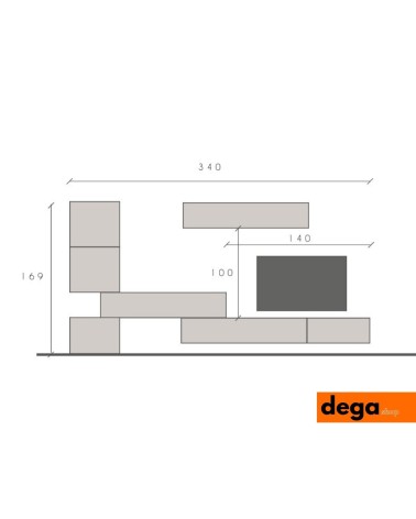 Parete Attrezzata coconut