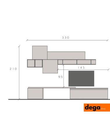Parete Attrezzata square 2