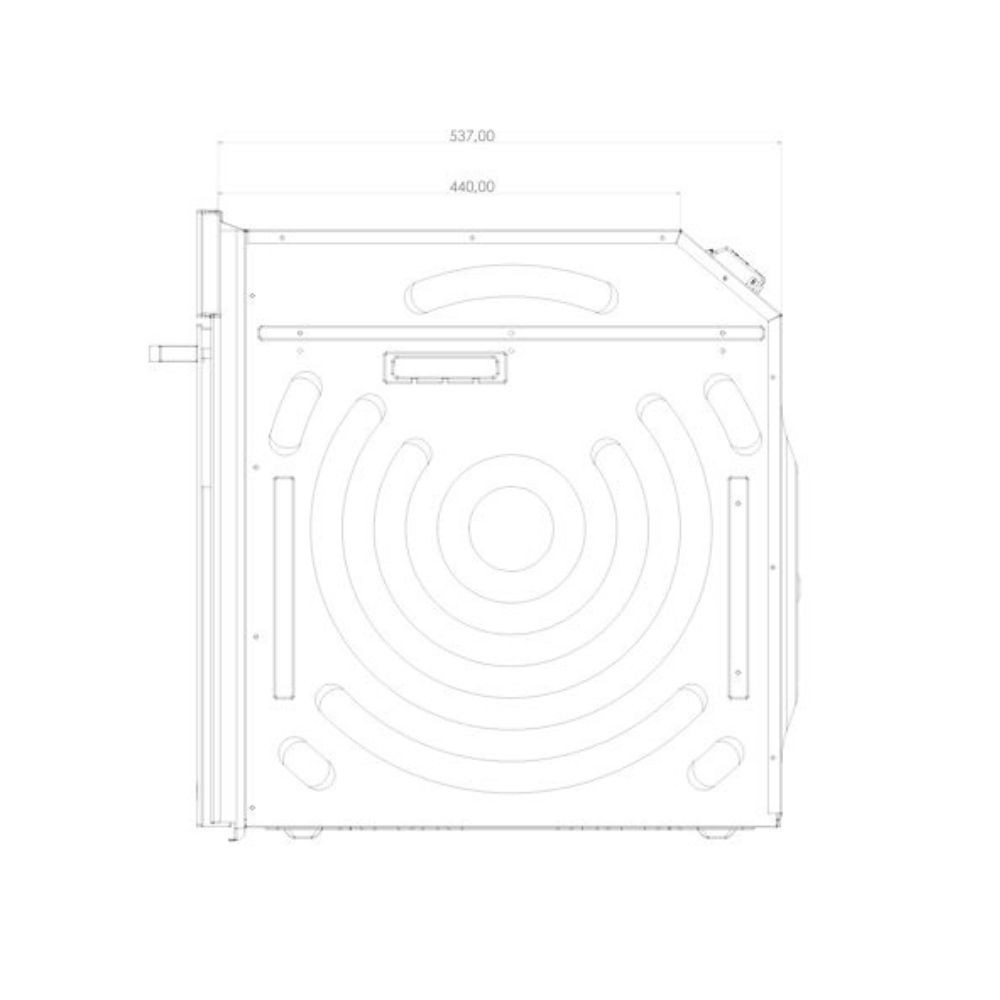 Forno elettrico Samet Tempest da incasso 60 cm. 69 lt vetro satinato temperato n